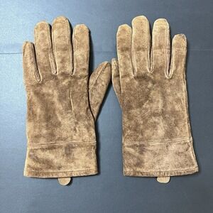 Thinsulate Womens Gloves XL Brown Genuine Leather Suede